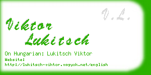 viktor lukitsch business card